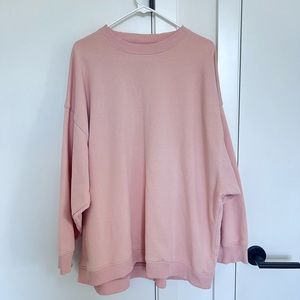 American Eagle peach oversized sweatshirt